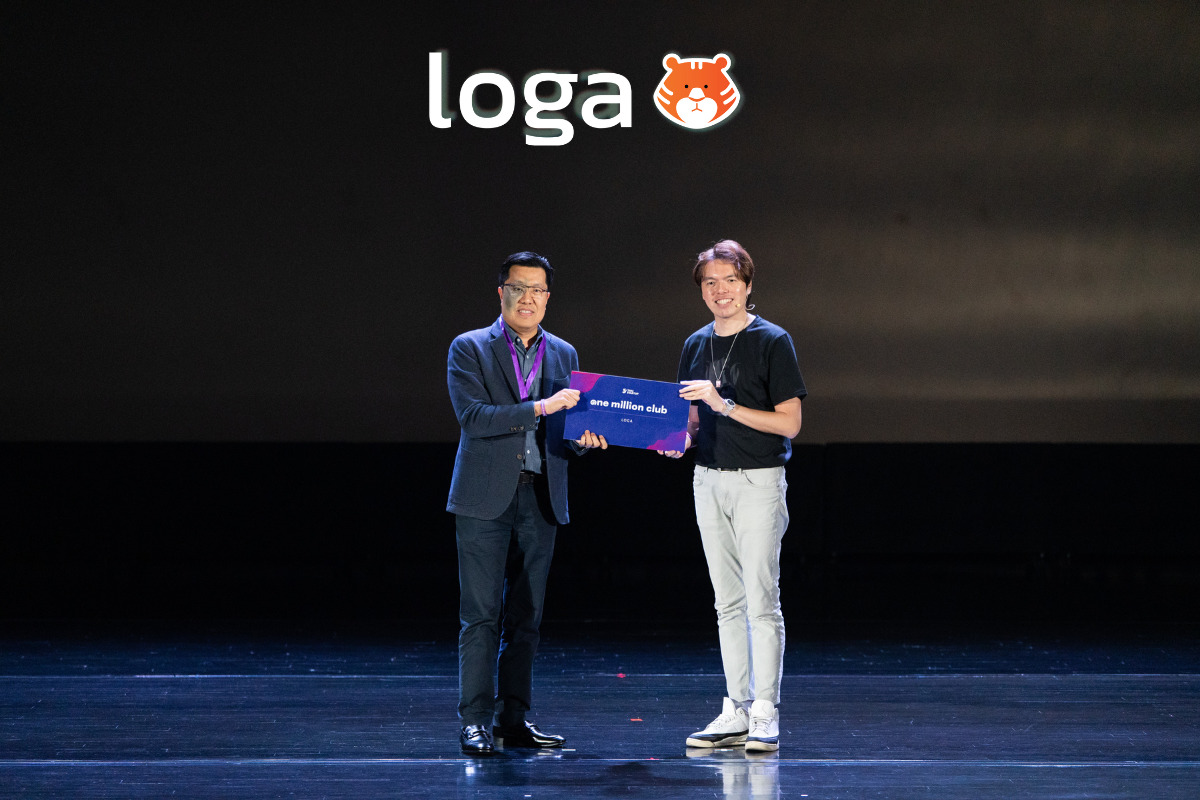 Loga.app one million club award from Thai Startup